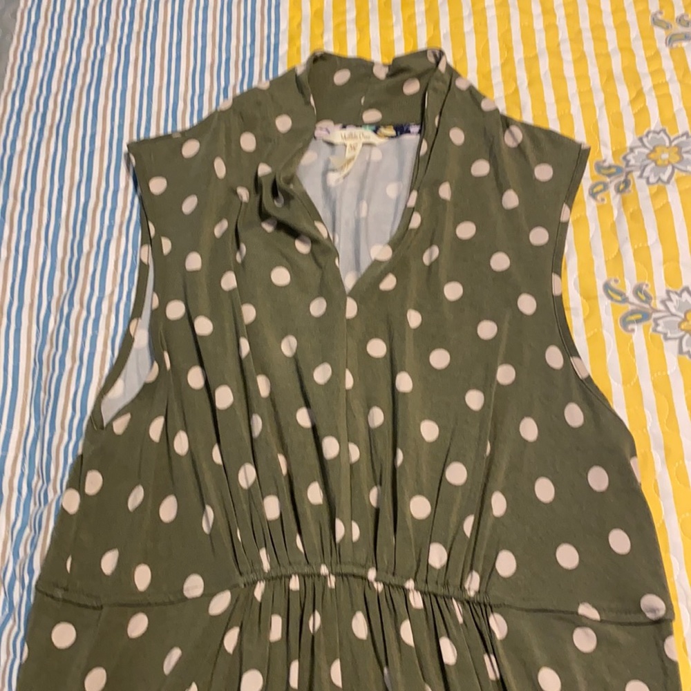 Matilda Jane green polka dot dress